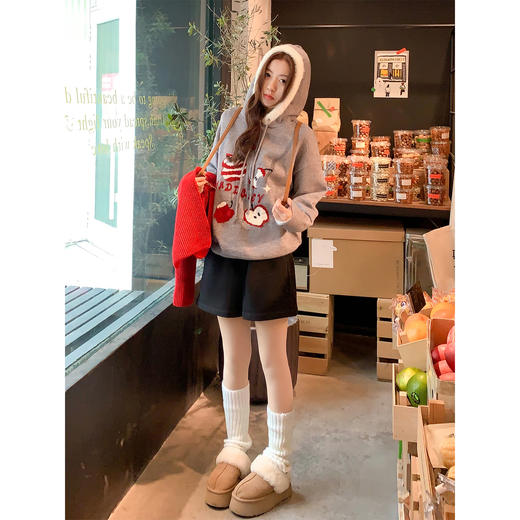 <曾小咸推荐> 现货秒杀！微信超特价！高腰毛呢短裤 日常129.99 立减70 秒杀59.99！ 商品图1