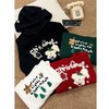 25AW上新 蕾蕾同款【圣诞家族】胸前圣诞图案宽松连帽针织毛衣 商品缩略图0