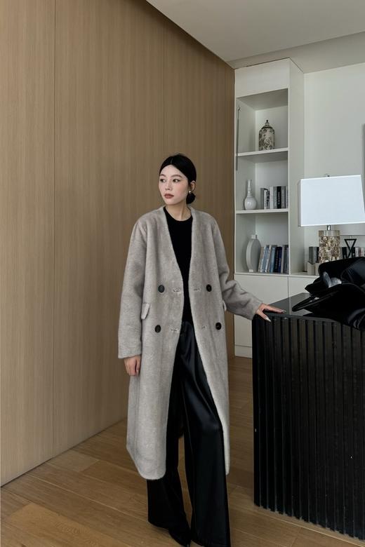 ELLA JADE 优雅气质环保皮草高级感大衣外套 21345 商品图0