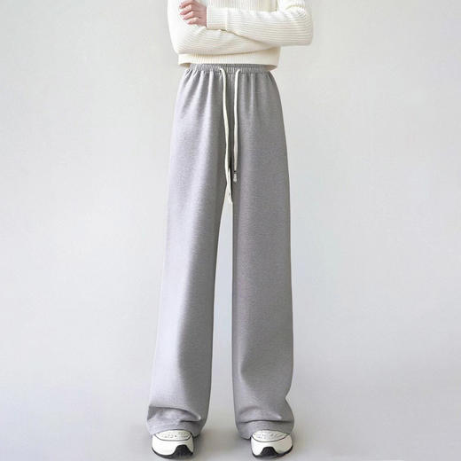 常规休闲百搭糯米绒阔腿裤-纪念日百货门店同款167097422 商品图2