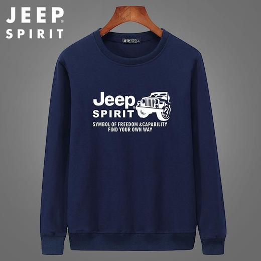 JEEP SPIRIT男士t恤长袖卫衣男圆领潮流韩版秋季男装上衣HL6527 商品图0