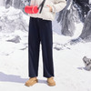 半身缘女裤 冬季宽松仿羊绒香蕉裤双色腰绳休闲裤254102P10320094 商品缩略图0