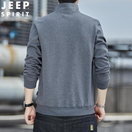 JEEP SPIRIT春秋立领长袖男运动宽松卫衣男潮牌打底衫HL7152（爆款） 商品图4