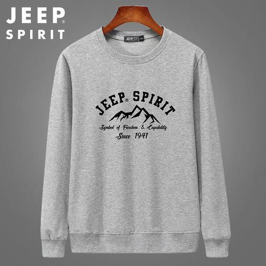 JEEP SPIRIT秋季上衣男圆领男宽松潮流卫衣男秋季休闲秋装HL6529 商品图1