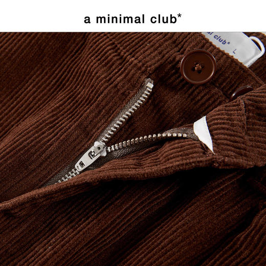 a minimal club复古立体双褶灯芯绒裤100%棉直筒宽松长裤AM5ATR04 商品图2