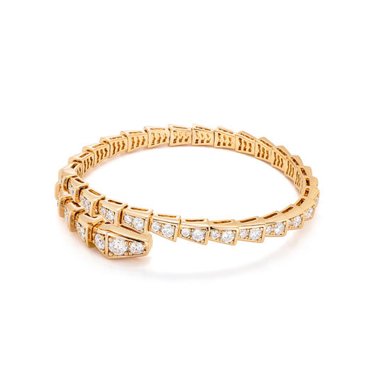 GAONAS 时尚潮流豪镶奢华金色蛇形开口手镯11713SGO 商品图0