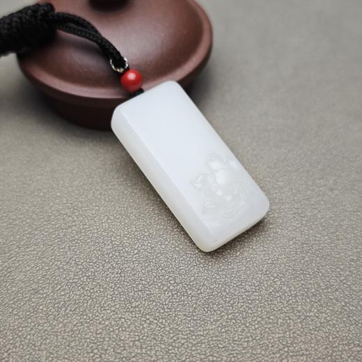 新疆和田玉且末料羊脂玉荷花牌 1122-10 商品图2