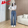 回力高腰牛仔裤女2025新款春秋季小个子宽松显瘦直筒休闲阔腿裤子 商品缩略图4