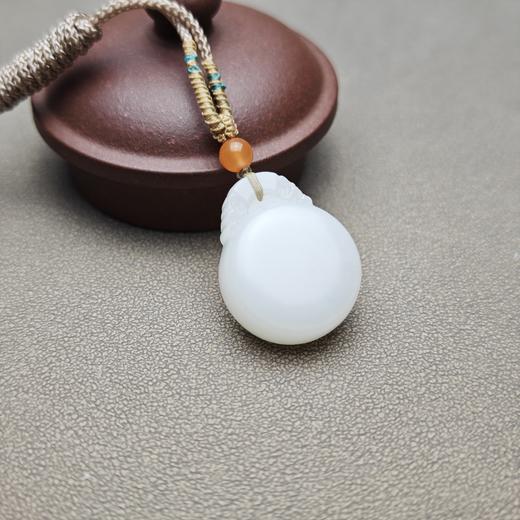 新疆和田玉且末料羊脂玉圆圆满满平安牌 1122-16 商品图2