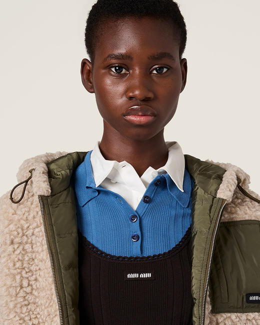 现货 THS-限时 miu家 女士泰迪羽绒夹克外套 科技面料加厚外套 BF1131 商品图2