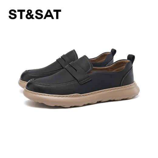 星期六男士轻便舒适休闲复古皮鞋SSD3121021 商品图8