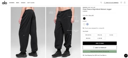 高克重加厚，500大克双面加绒卫裤。瑜伽训练小方标长裤女C112660 商品图5