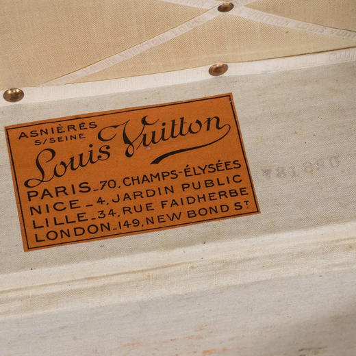 独角鹿西洋古董1920年代法国顶级奢侈品牌路易威登出品Monogram帆布经典老花款舱用行李箱 商品图10