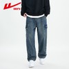 回力工装牛仔裤男2025春季宽松阔腿长裤美式高街直筒休闲裤子男款 商品缩略图7