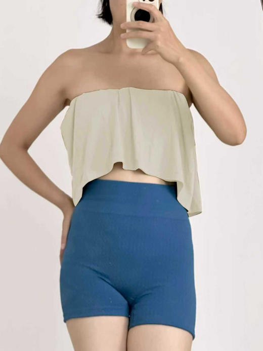 AddOne+1 New 瑜伽内观流普拉提亲肤竹纤维防滑A字版宽松抹胸 商品图3