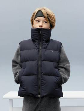 【云粉节】8楼摩安珂儿童little MO&Co.25年冬季新款三防功能95%绒子鸭绒羽绒背心夹克男女同款KBE4EIN015【吊牌价： 799元 ，活动价：719元】