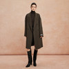 QH940斯尔丽2025新款西装领松弛感老钱风气质廓形百搭双面呢羊毛大衣 商品缩略图3