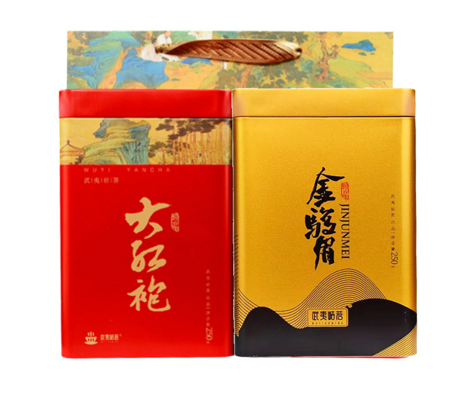 心选丨【买一送一】武夷岵茗 武夷山特级金骏眉250g/罐  特级大红袍250g/罐  多规格可选  茶叶 