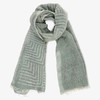心艺手作：橄榄绿印花围巾 Olive Green Block Printed Scarf 商品缩略图2