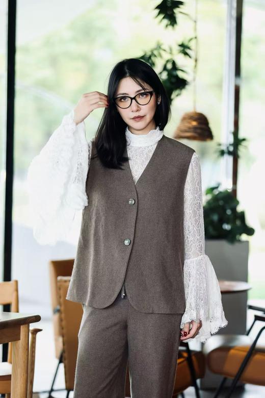 MAISON COVET 纯山羊绒马甲长裤套装 商品图0