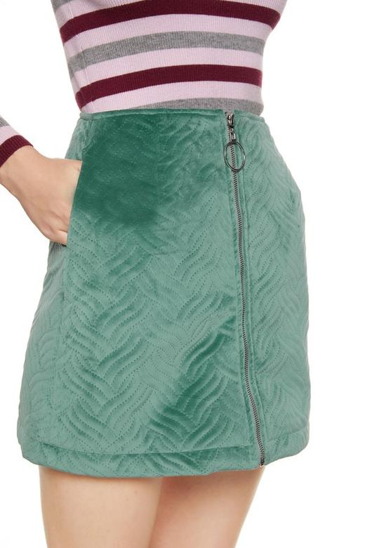 DOTACOKO 石灰绿A字半裙 16060 商品图1