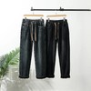 加绒 加厚牛仔裤秋冬季潮宽松直筒阔腿牛仔 长裤 商品缩略图0