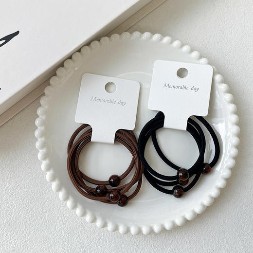 韩版高弹力扎头发圆珠皮筋（4根）-纪念日百货门店同款167747608 商品图4