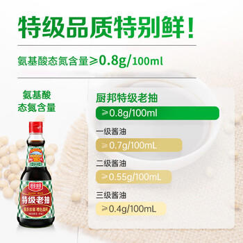 厨邦酱油 老抽系列 特级老抽【特级酱油】150ml 小瓶卤煮红烧酱油  /粮油调味 /调味品 /酱油 商品图0