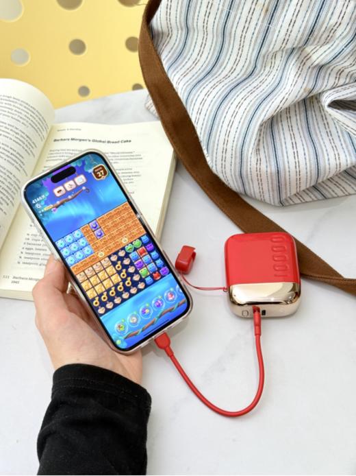 ❤️【官方直发】“马上红”运开挂❗️【幻响·马上红小方宝超级快充移动电源S16】 事事皆顺❗️国家3C认证❗️国内最小一万毫安🔋超级快充⚡️电量狂飙⬆️ 商品图3