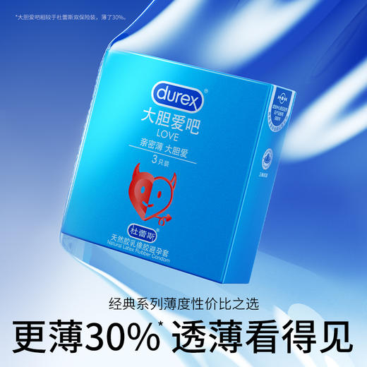 杜蕾斯Love大胆爱吧3只 商品图3