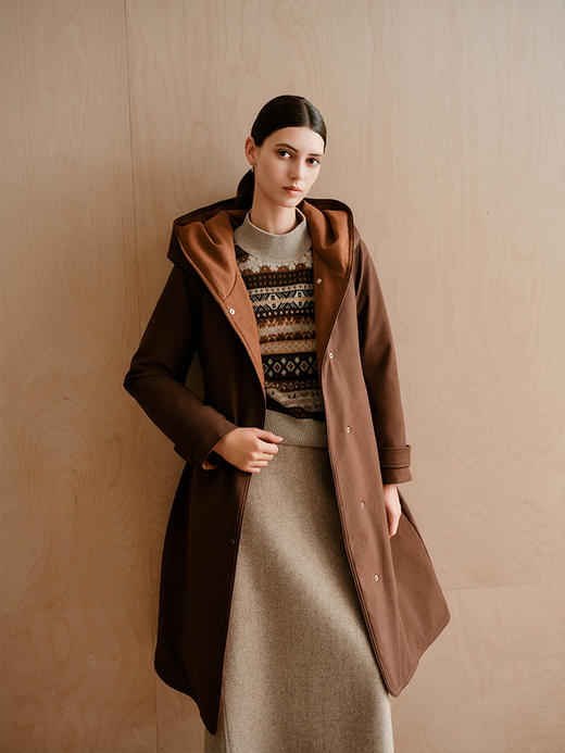 【连帽中长款羽绒服】25年秋冬新品女士90白鹅绒长款防风长款外套 商品图1