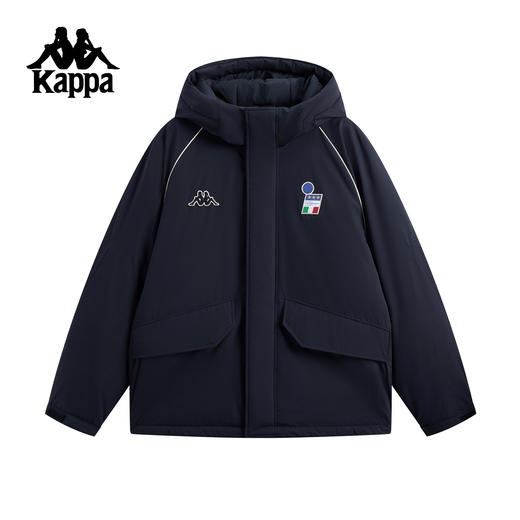 Kappa 运动羽绒服男冬季新款连帽工装加厚防泼水外套K0G12YY01 商品图0