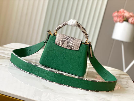 秋冬特惠💰1600 渠道级LV te级LV 全套包装 N99387/M48865绿 本款 Capucines 迷你号手袋 商品图2