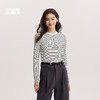 森马长袖T恤女春季正肩紧身圆领打底衫女士显瘦基础款百搭套头衫 商品缩略图1