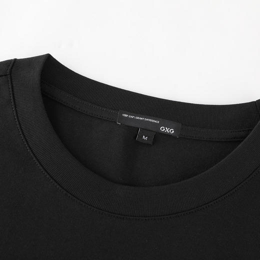 GXG男装【100%棉】秋季时尚印花男士日常简约款长袖圆领t恤K&C 商品图4