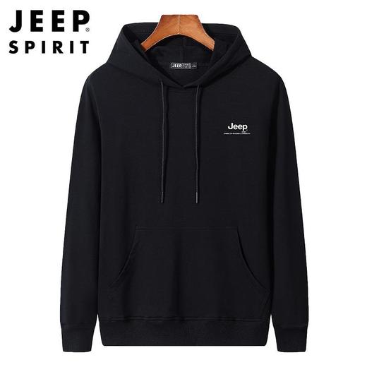 JEEP SPIRIT连帽卫衣男春秋款宽松运动衫男纯棉休闲秋季HL6546 商品图0