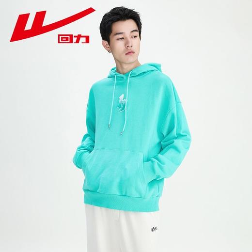 回力字母发泡连帽卫衣男生春季美式复古高街潮牌重磅宽松情侣外套 商品图8