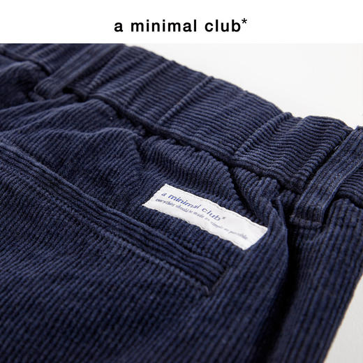 a minimal club复古细坑条纹灯芯绒长裤直筒宽松弹力腰围AM5ATR09 商品图4