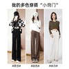 回力灯芯绒阔腿裤女2025秋季新款窄版直筒雪尼尔休闲运动长裤子女 商品缩略图5