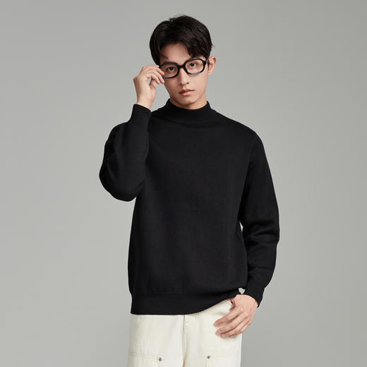 GXG男装秋季简约休闲男款纯色圆领针织衫毛衣K&C 商品图8