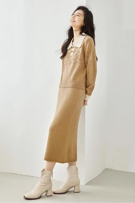 VIMLY/梵希蔓 文艺气质国风针织半裙套装 21693 商品图5