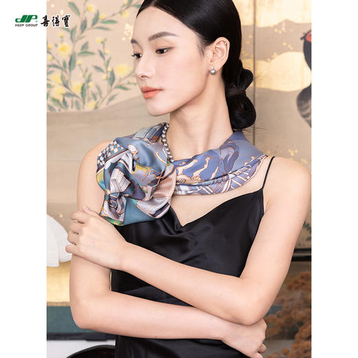 喜得宝 时尚 姿彩·双面喷绘方巾 商品图1