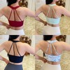 跃牌【海听系列】新款印花运动内衣女气质时尚瑜伽服挂脖美背背心上衣XC79 商品缩略图1