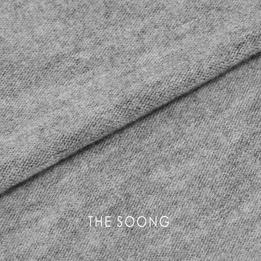 THESOONG|"暖意刚需"50s水磨克什米尔羊绒四针十六线长袖上衣HWTX8267 商品图2