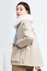 冰洁BENGEN 个性毛领牛仔拼接加厚羽绒服外套 21679 商品缩略图2