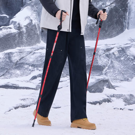 半身缘男裤 冬季舒适宽松弹力耐磨松紧腰休闲裤254201P10330145 商品图1