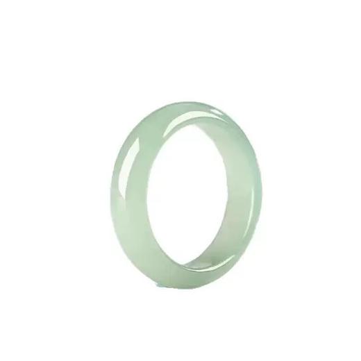 危地马拉高冰蓝水天然翡翠素圈戒指 商品图10