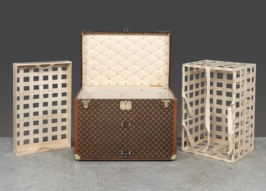 独角鹿西洋古董1920年代法国顶级奢侈品牌路易威登出品Monogram帆布经典老花款帽箱 商品图3