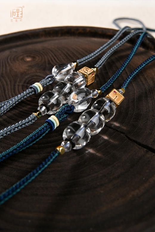 三生无限.红宝石白水晶时来运转禅意长链 商品图4