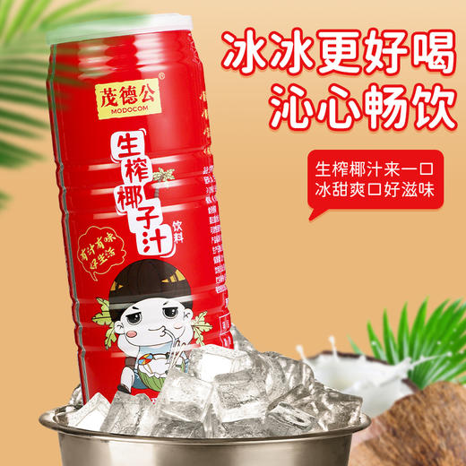 茂德公海南生榨椰子汁果汁椰奶大瓶罐装整箱 椰汁饮料免邮960mlx4 商品图3